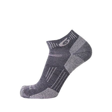 POINT6 Essential Extra Light Cushion Mini-Crew Socks, Gray, Medium, PR 11-2535-200-06